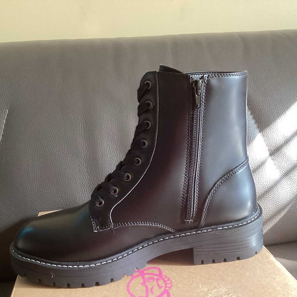 Sugar Francesca’s Black Combat boots size 9.5 - Picture 5 of 8